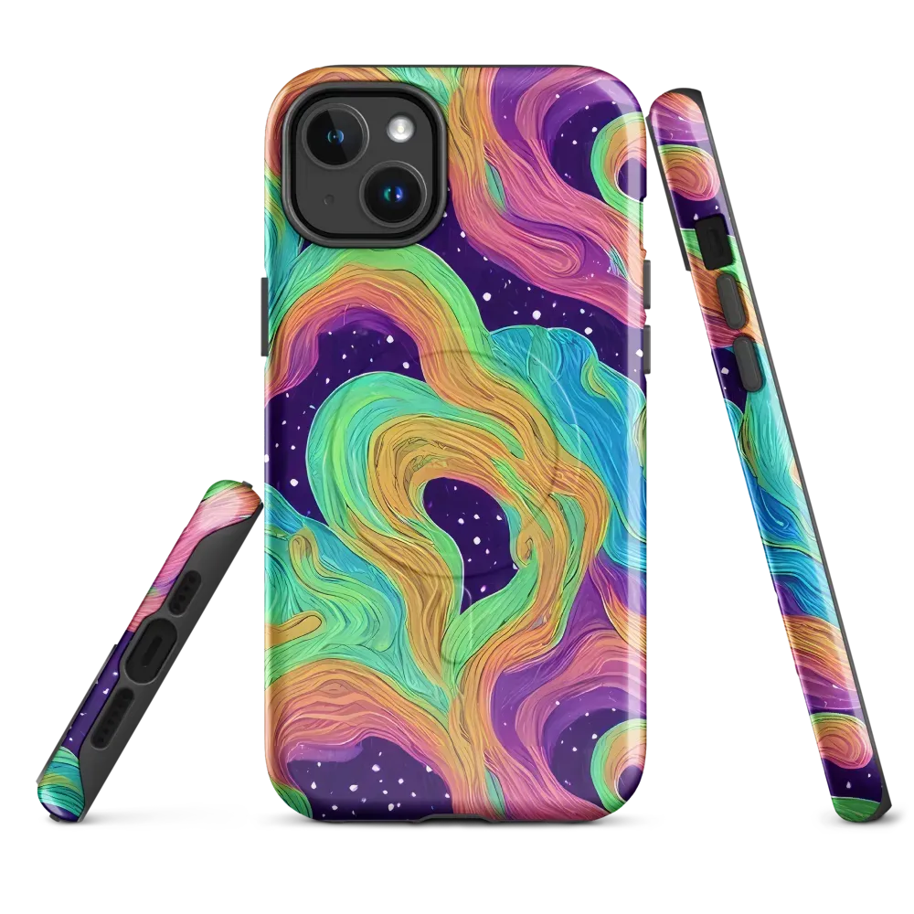 Nebula Whirl on MagSafe Tough Case for iPhone® — Front