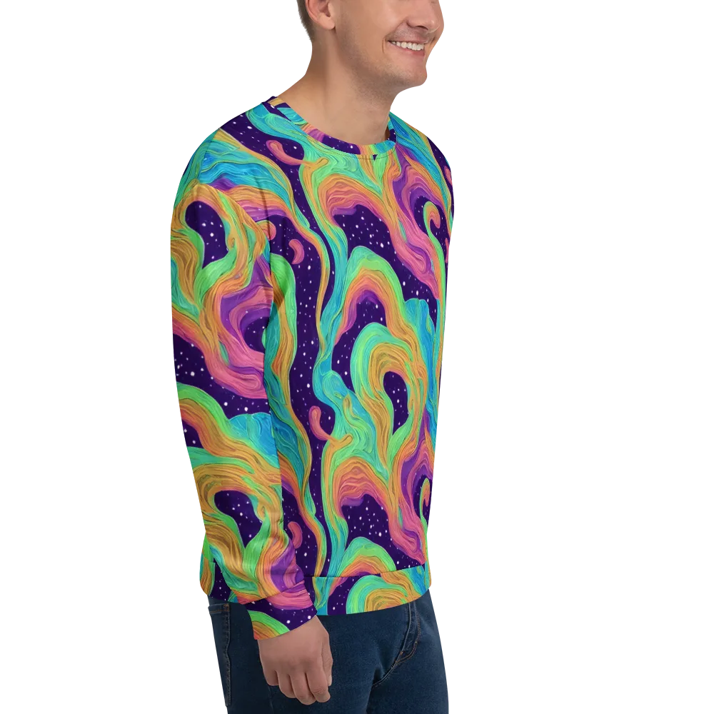 Nebula Whirl on Sweatshirt — Right Front