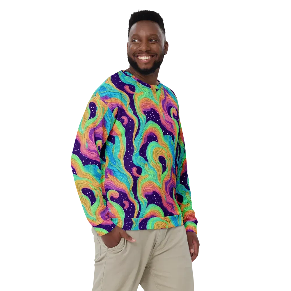 Nebula Whirl on Sweatshirt — Front