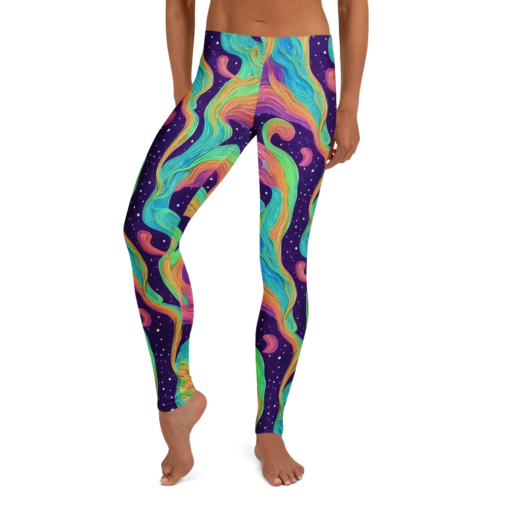 Nebula Whirl on Leggings — Front