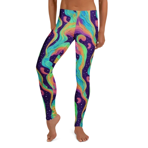 Nebula Whirl on a Leggings