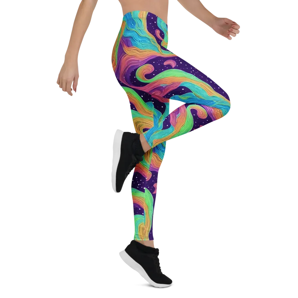 Nebula Whirl on Leggings — Right
