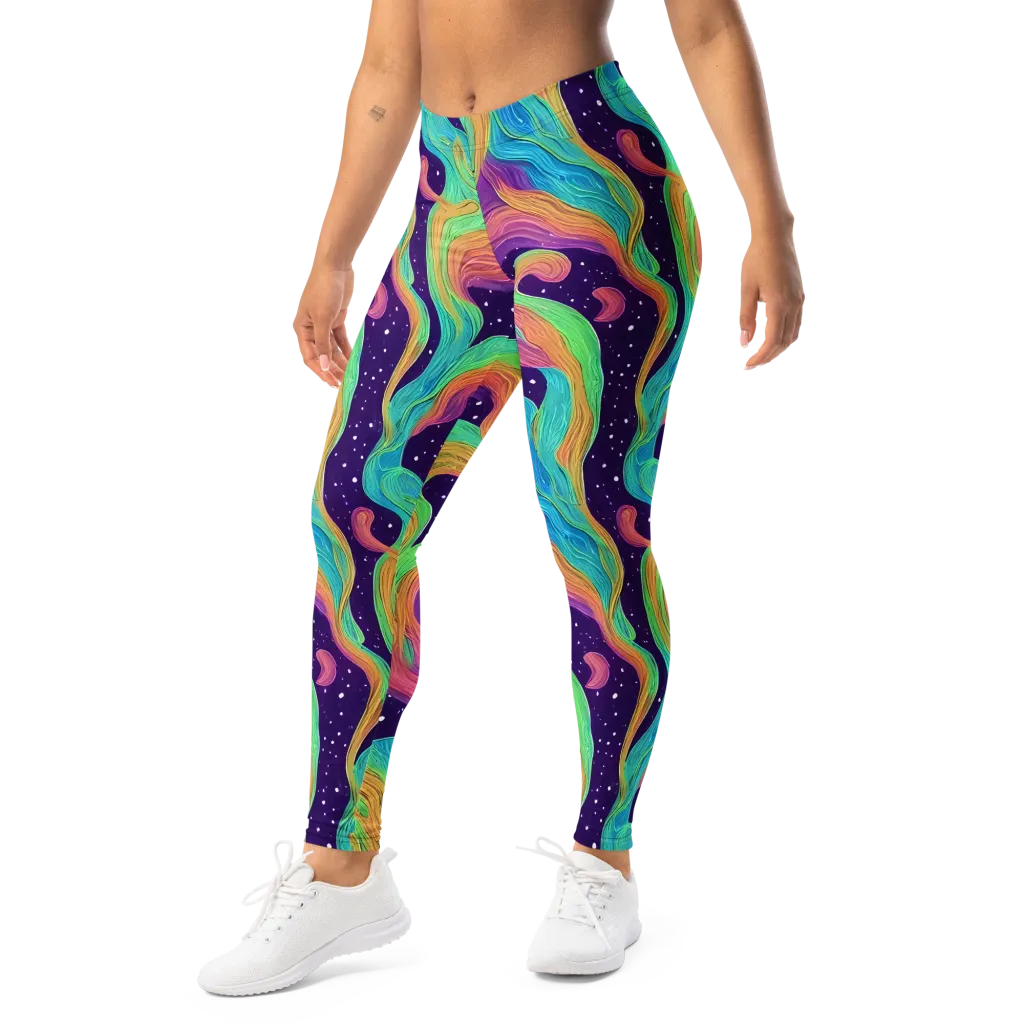 Nebula Whirl on Leggings — Left Front