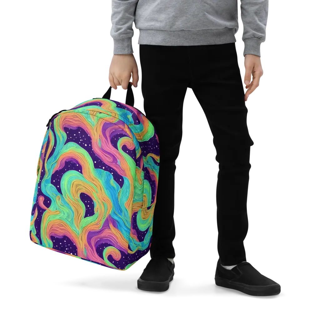 Nebula Whirl on Minimalist Backpack — Zoomed-in