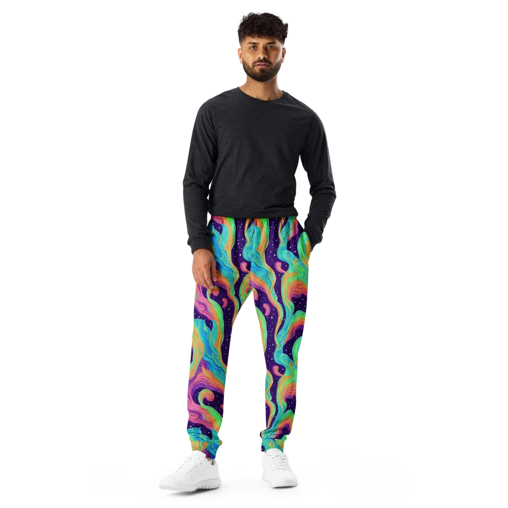 Nebula Whirl on Men's Joggers — Front