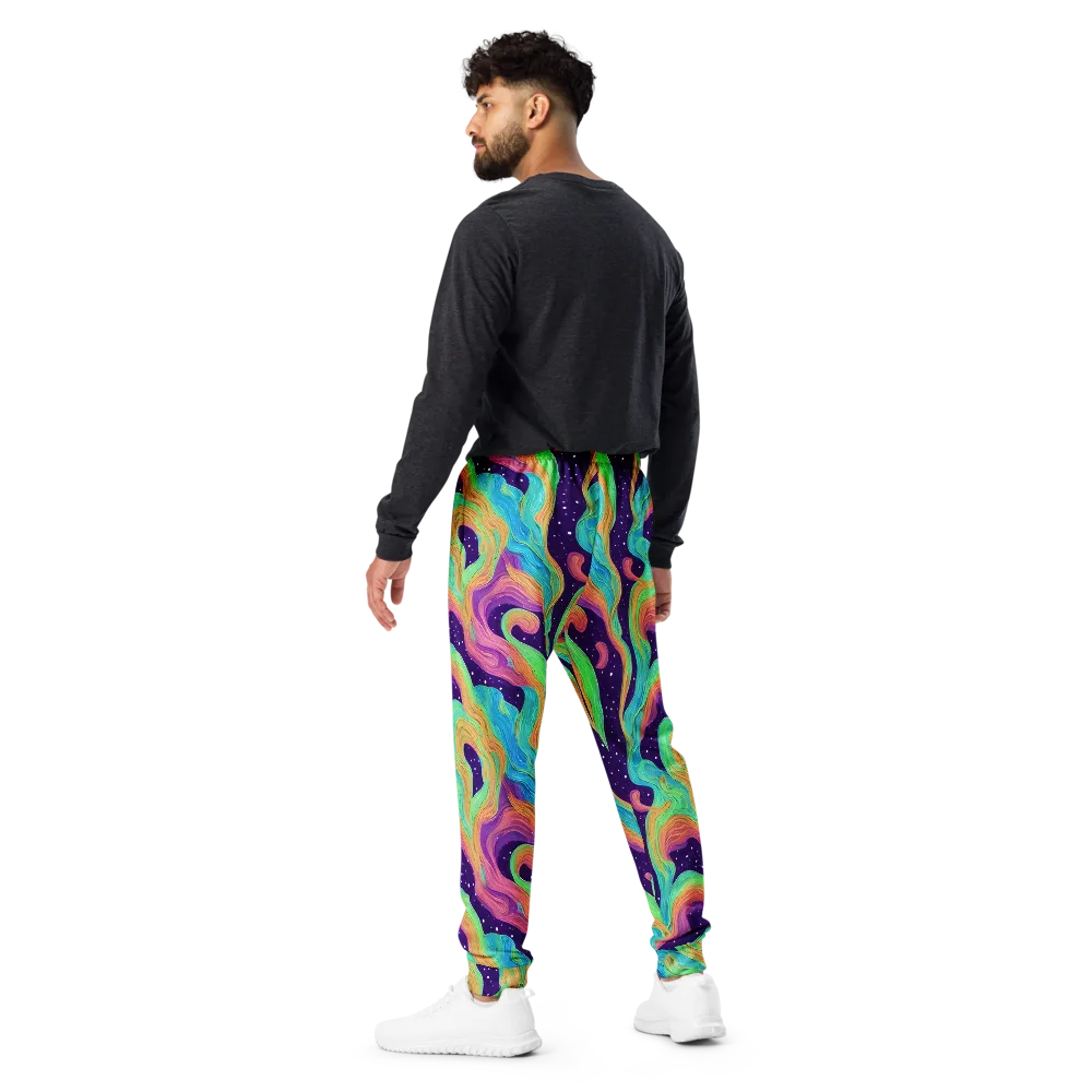 Nebula Whirl on Men's Joggers — Back