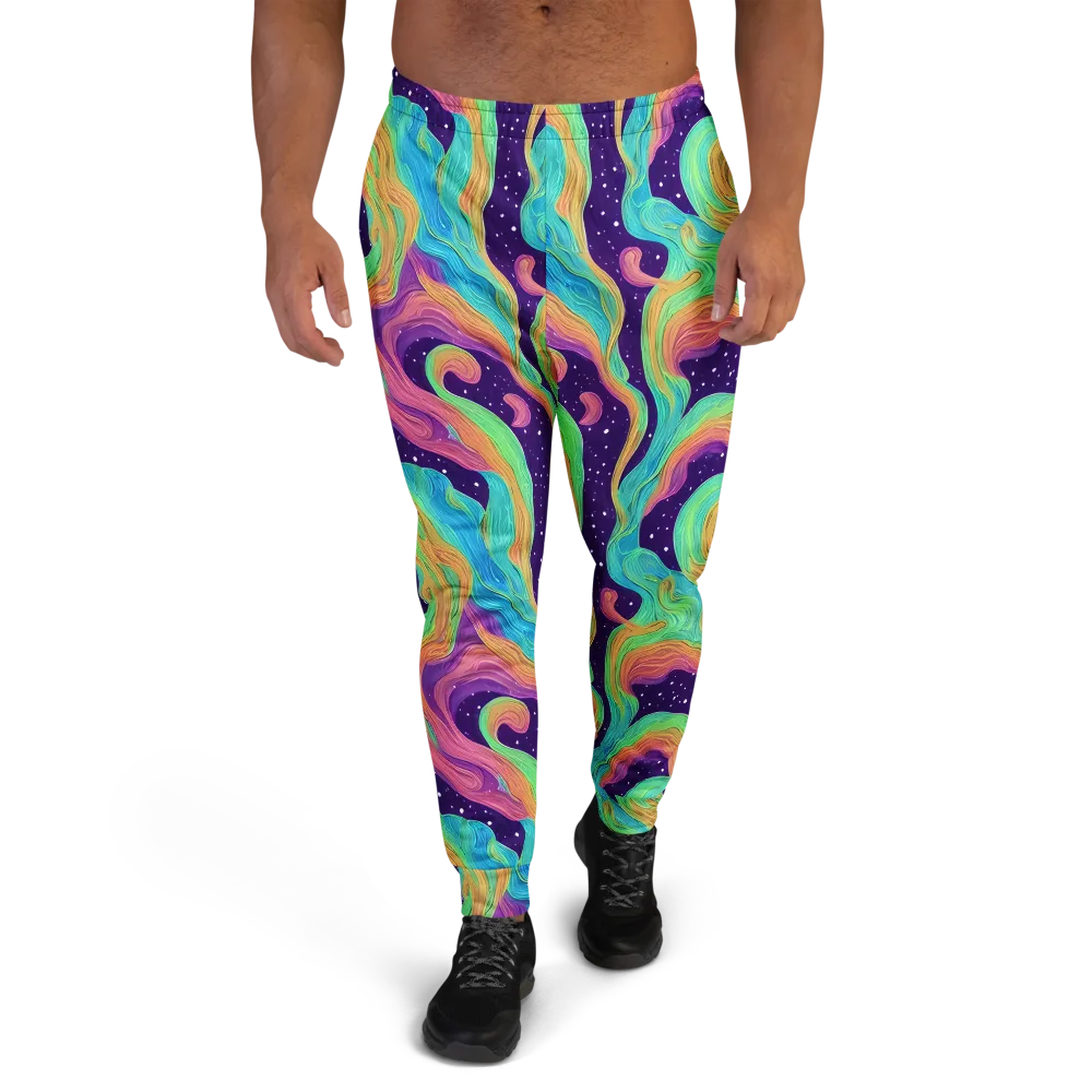 Nebula Whirl on Men's Joggers — Front