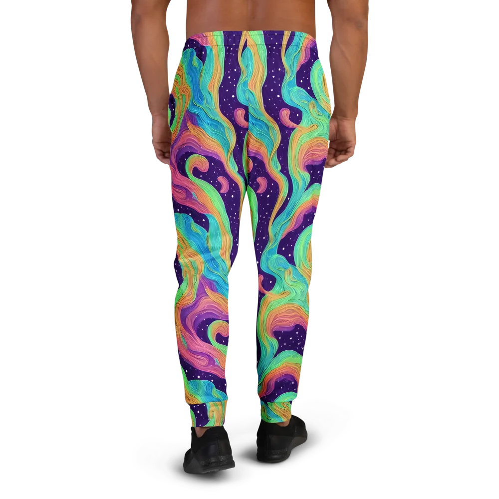 Nebula Whirl on Men's Joggers — Back