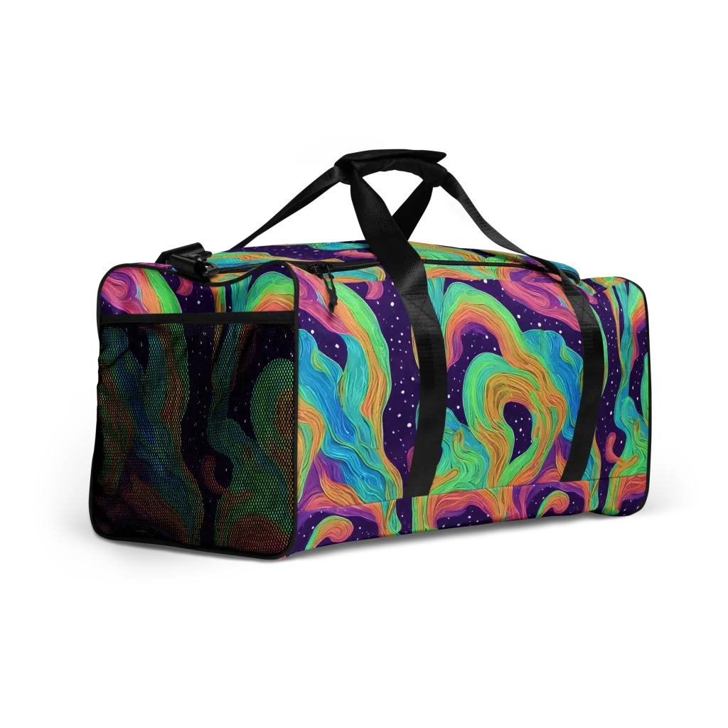 Nebula Whirl on Duffle Bag — Right Front
