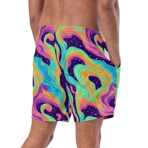 Nebula Whirl on a Swim Trunks