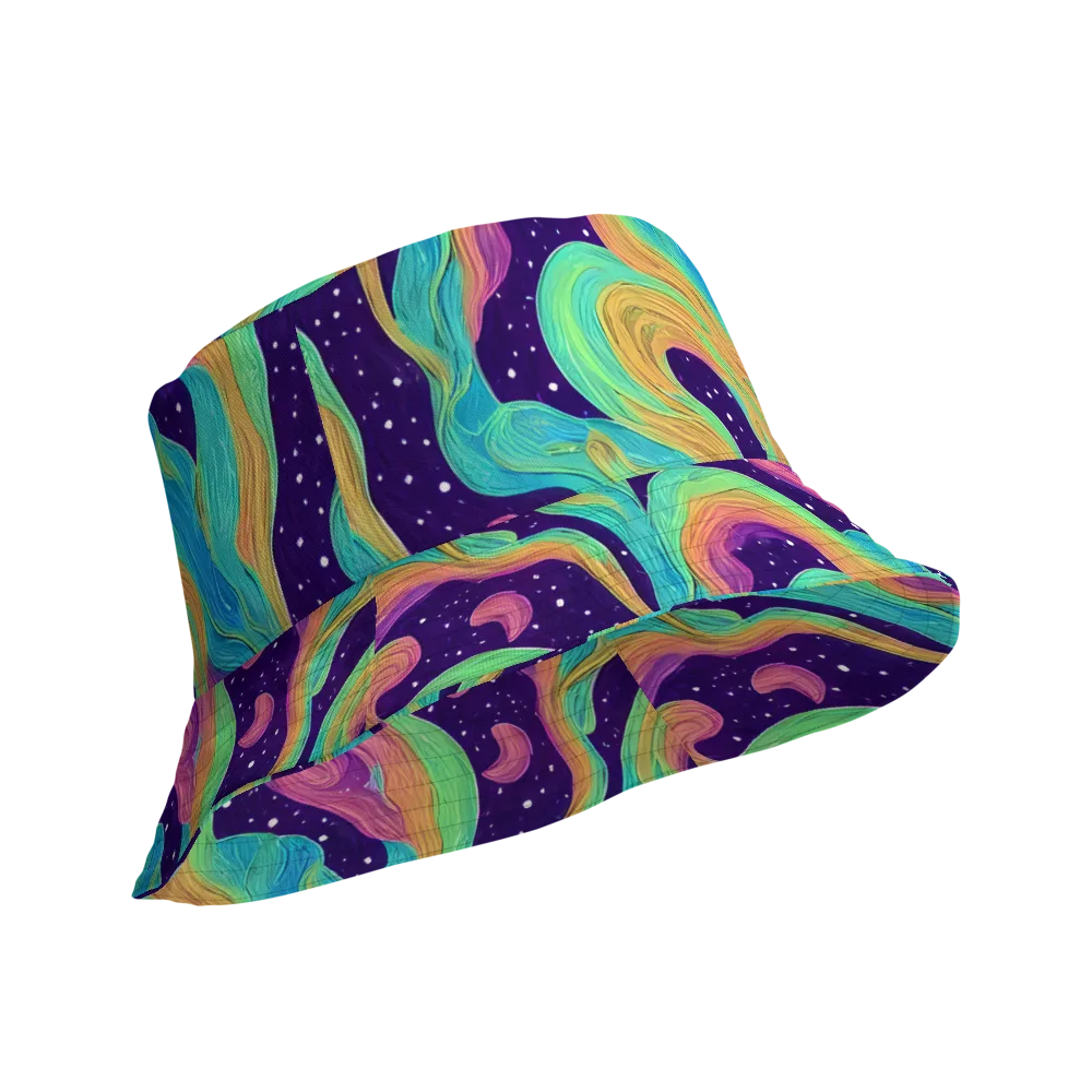 Nebula Whirl on Reversible Bucket Hat — Product details Outside