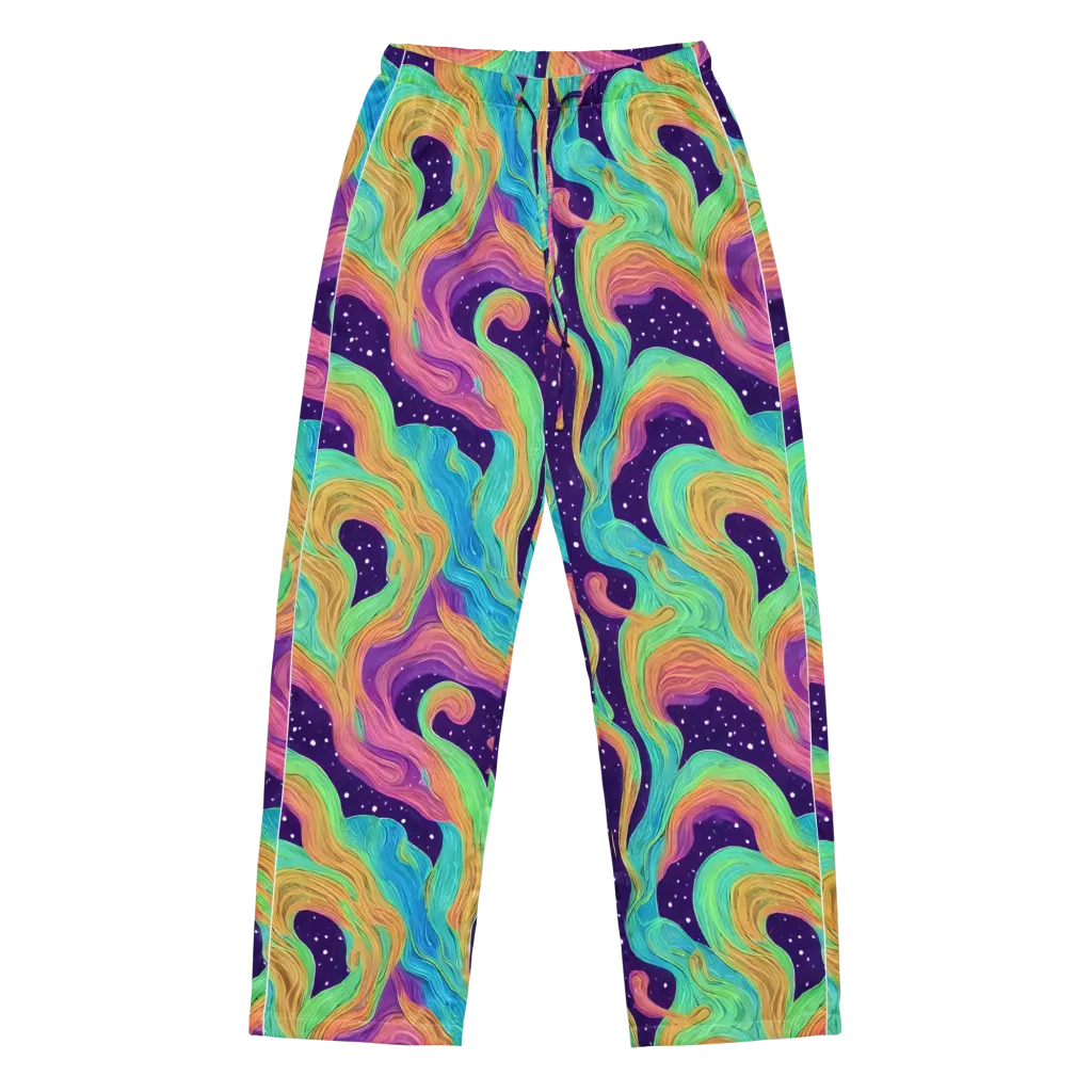 Nebula Whirl on Women's Pajama Pants — Front