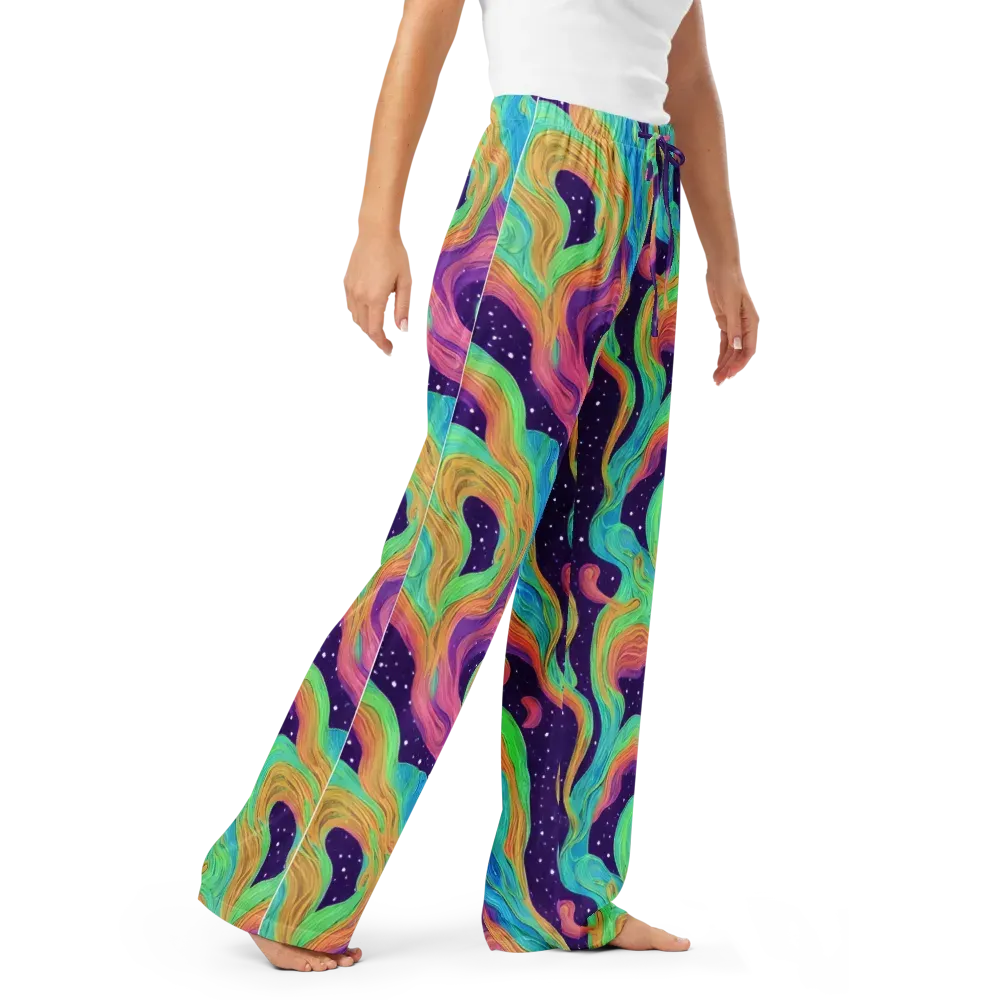 Nebula Whirl on Women's Pajama Pants — Right Front