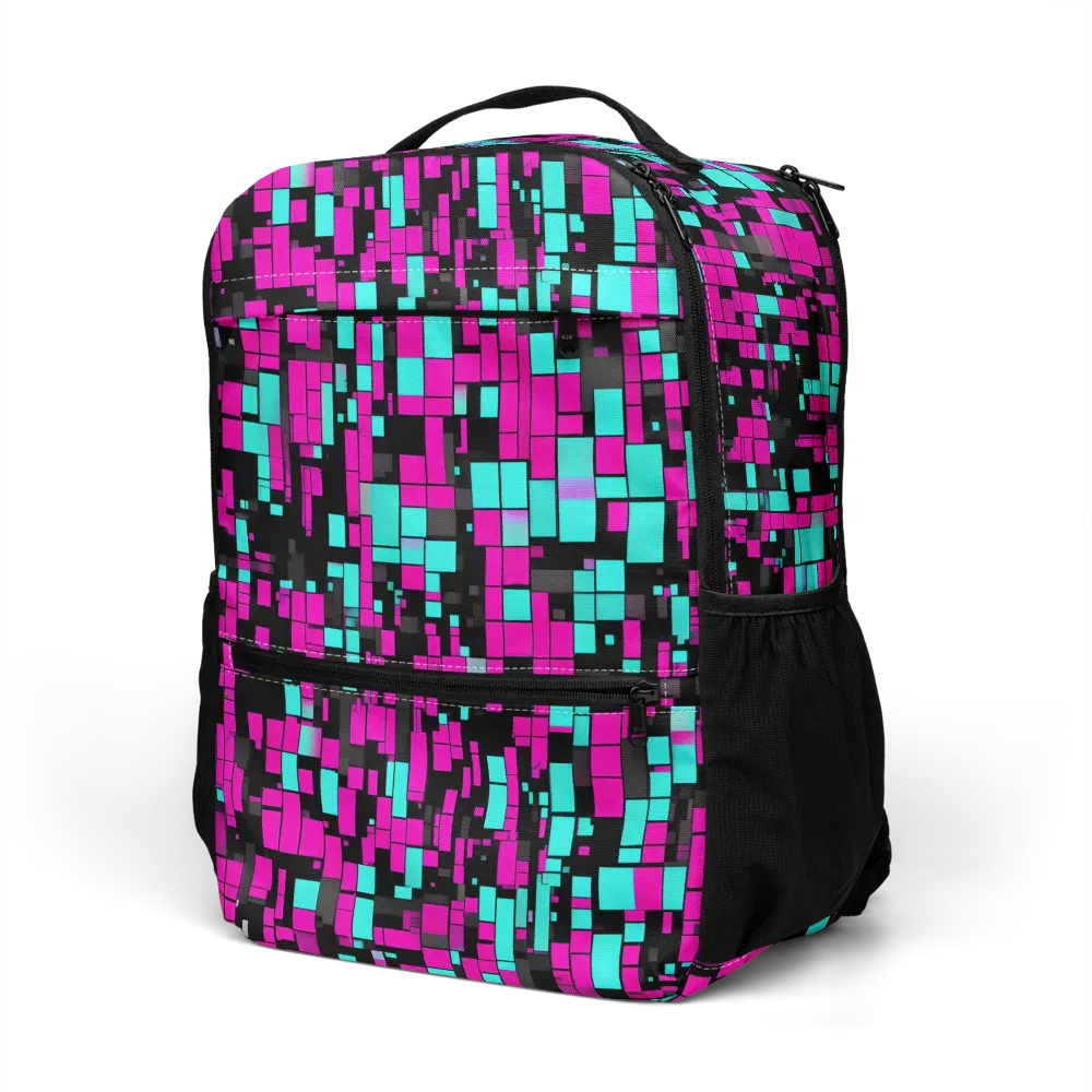 Voltage Mosaic on Utility Backpack — Left Front