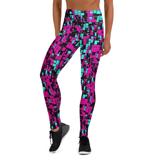 Voltage Mosaic on a Yoga Leggings