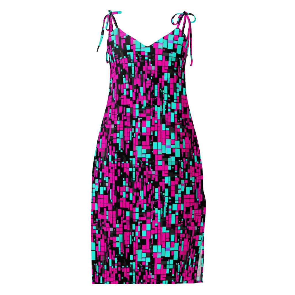 Voltage Mosaic on Slip Dress — Front
