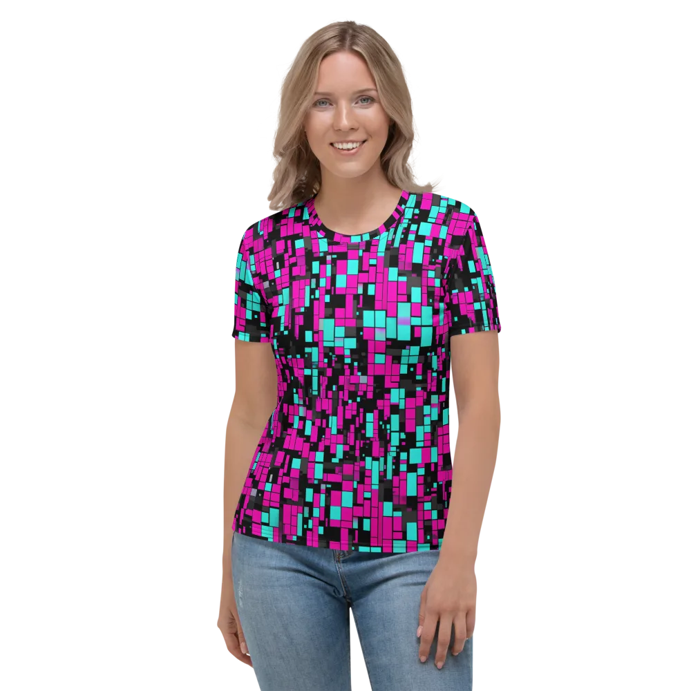 Voltage Mosaic on Women's Crew Neck T-Shirt — Front