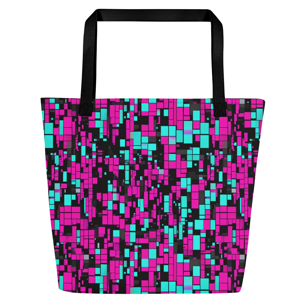 Voltage Mosaic on Large Tote Bag W/ Pocket — Front