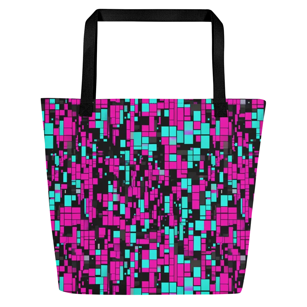 Voltage Mosaic on Large Tote Bag W/ Pocket — Front
