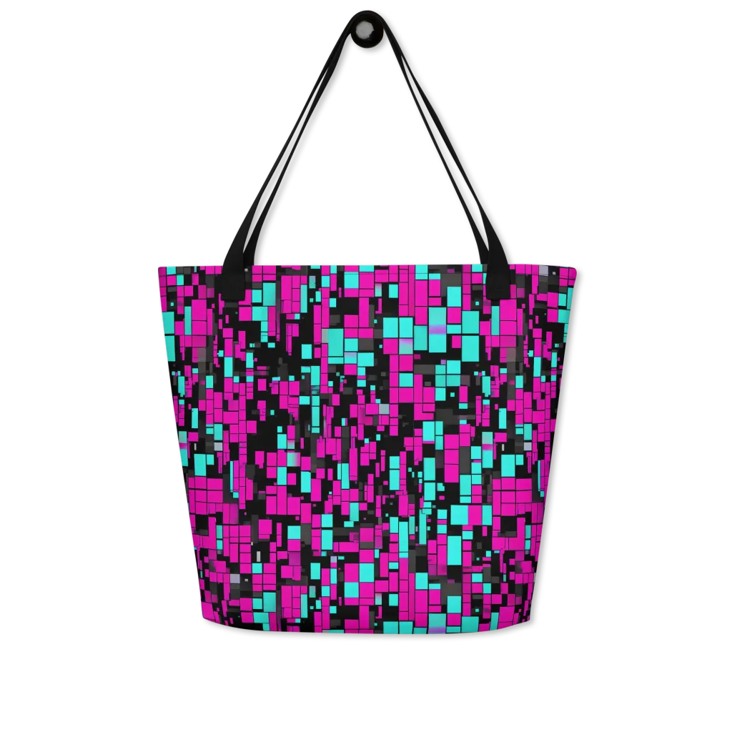 Voltage Mosaic on Large Tote Bag W/ Pocket — Front