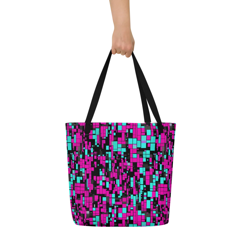 Voltage Mosaic on Large Tote Bag W/ Pocket — Front