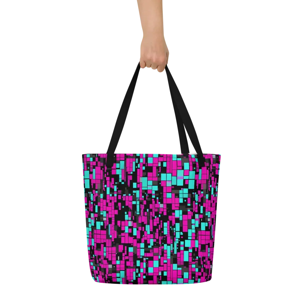 Voltage Mosaic on Large Tote Bag W/ Pocket — Front