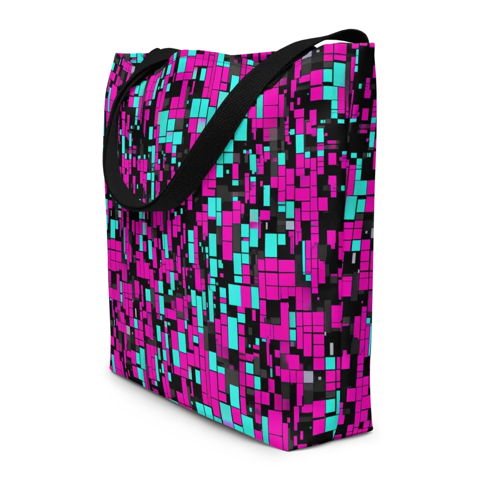 Voltage Mosaic on Large Tote Bag W/ Pocket — Front