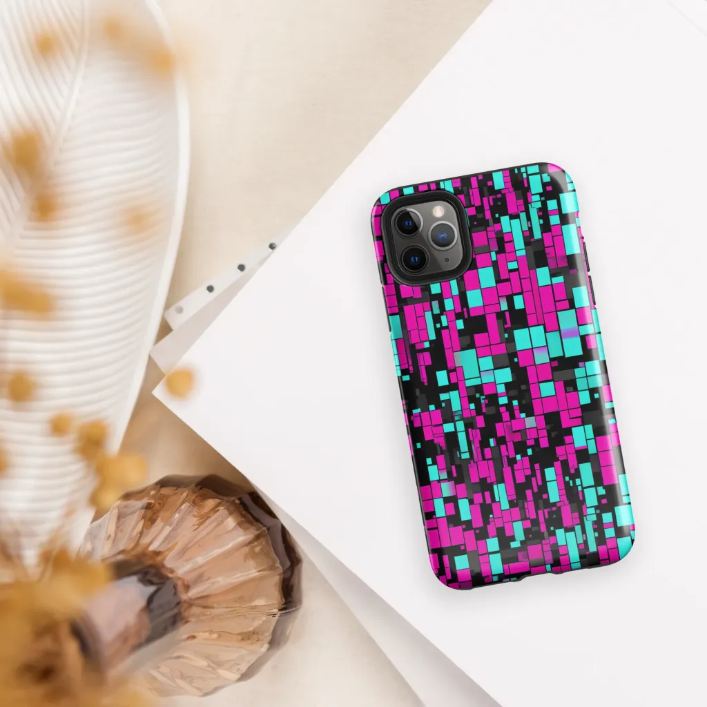 Voltage Mosaic on Tough Case for iPhone® — Front
