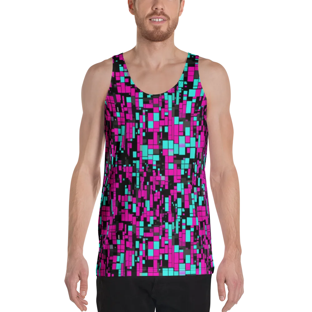 Voltage Mosaic on Men's Tank Top — Front