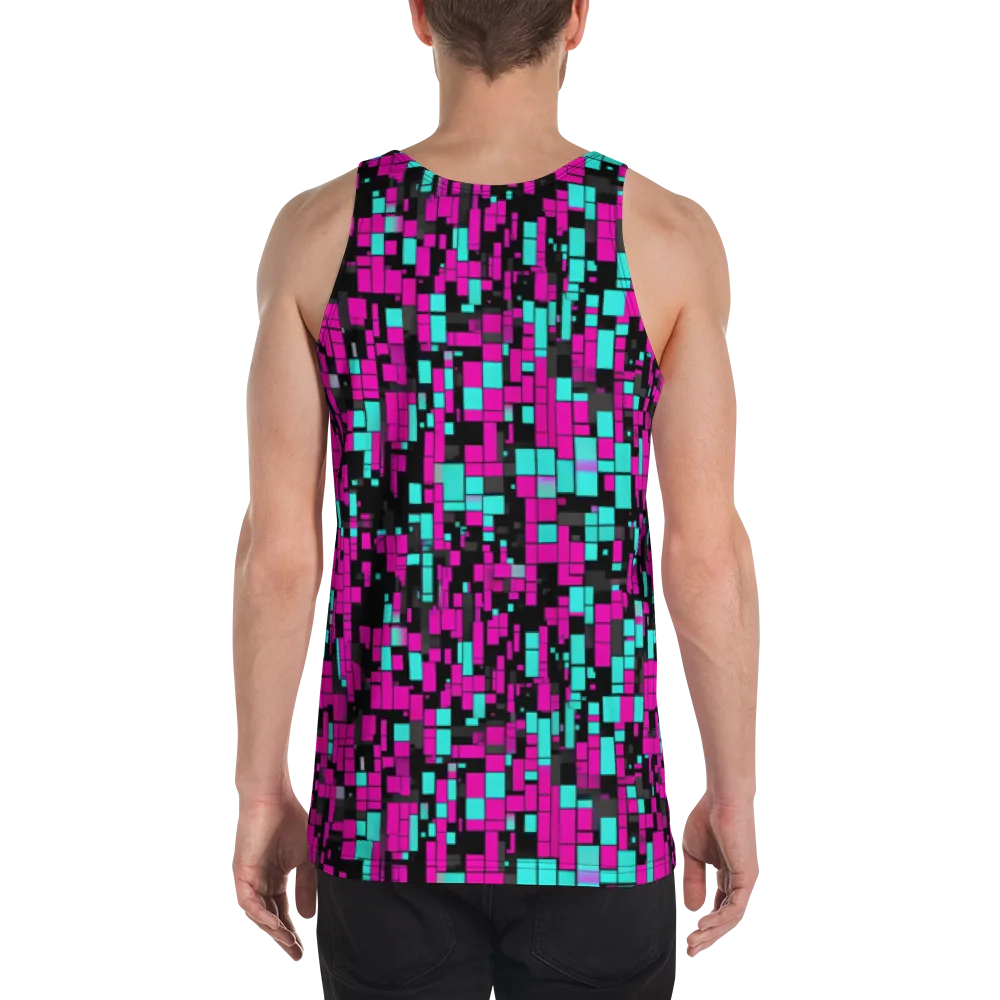 Voltage Mosaic on Men's Tank Top — Back
