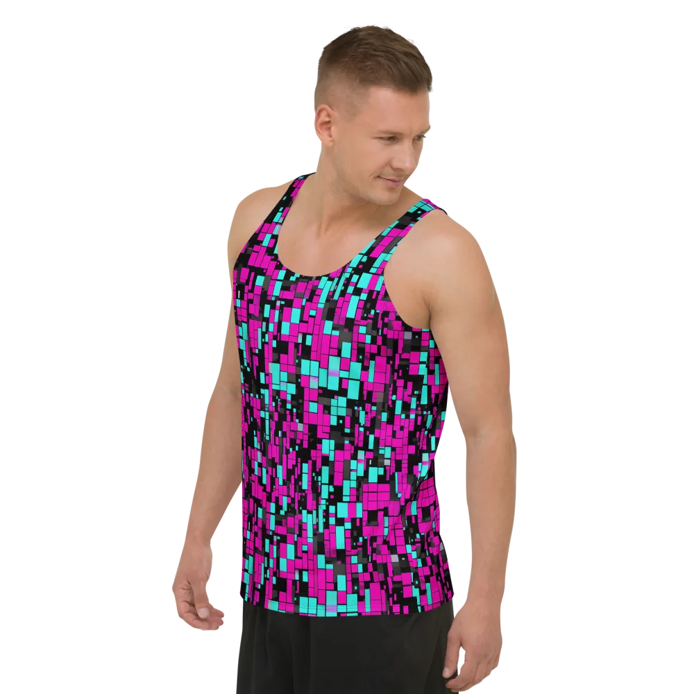 Voltage Mosaic on Men's Tank Top — Left Front