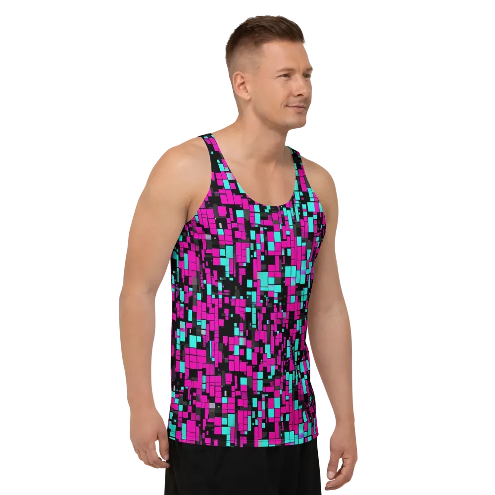 Voltage Mosaic on Men's Tank Top — Right Front
