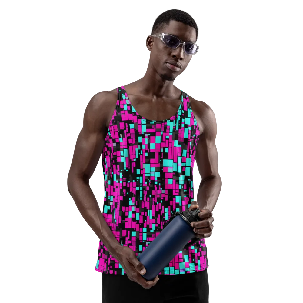 Voltage Mosaic on Men's Tank Top — Front