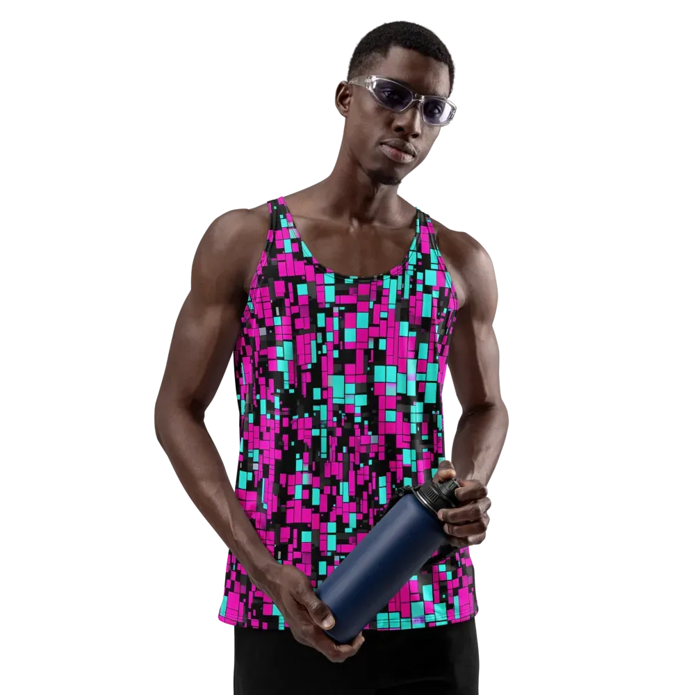 Voltage Mosaic on Men's Tank Top — Front