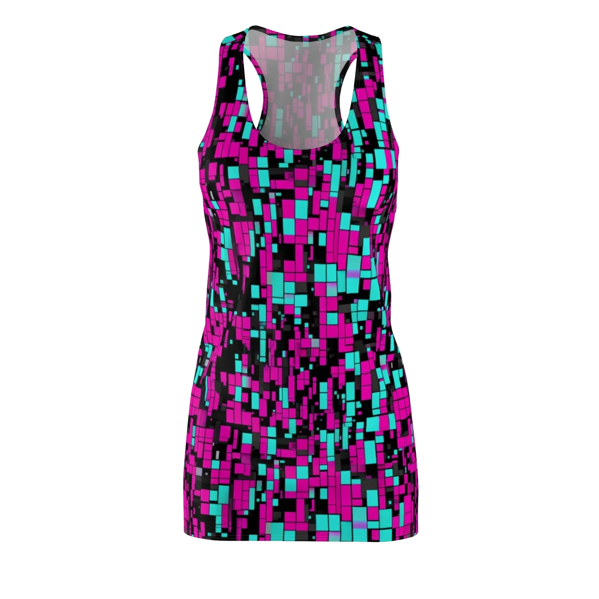 Voltage Mosaic on Racerback Dress — Front