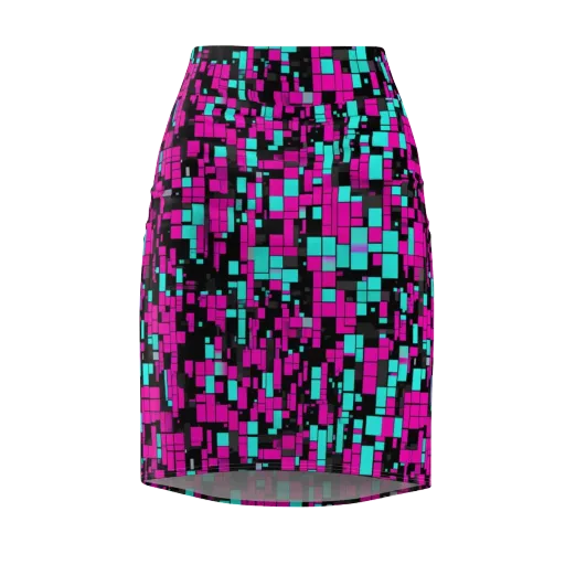 Voltage Mosaic on a Pencil Skirt