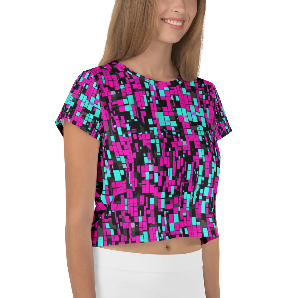 Voltage Mosaic on Crop Tee — Right
