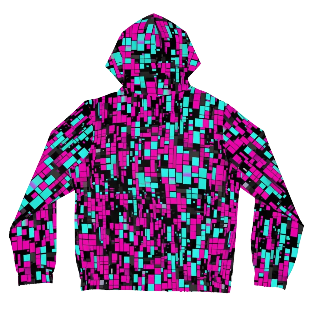 Voltage Mosaic on Women's Full-Zip Hoodie — Back