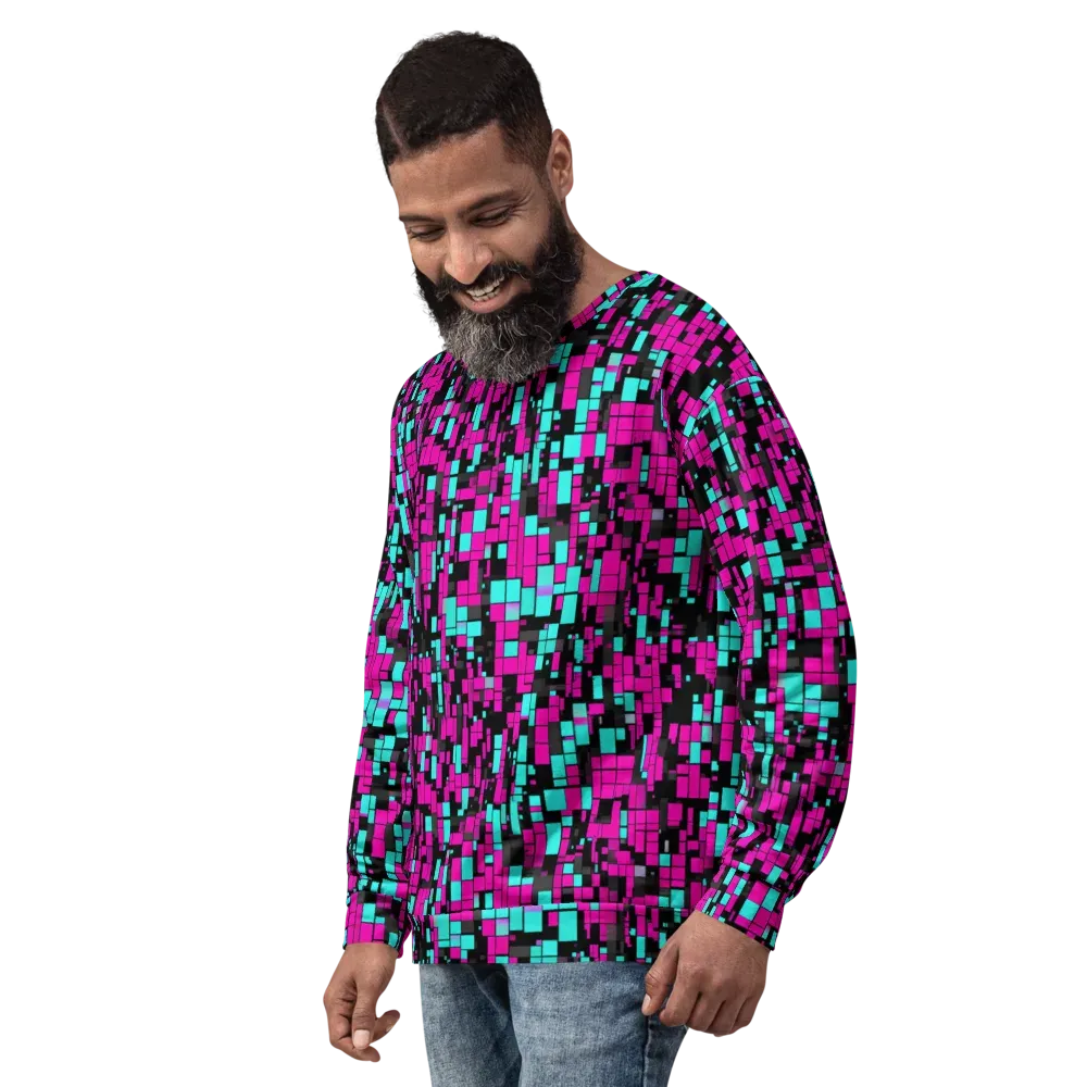 Voltage Mosaic on Sweatshirt — Left Front
