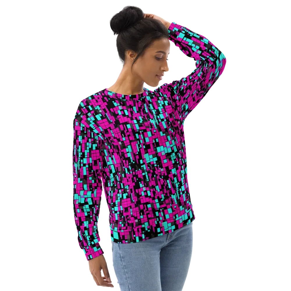 Voltage Mosaic on Sweatshirt — Right Front