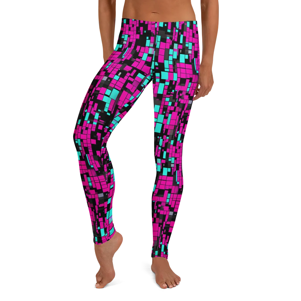 Voltage Mosaic on Leggings — Front