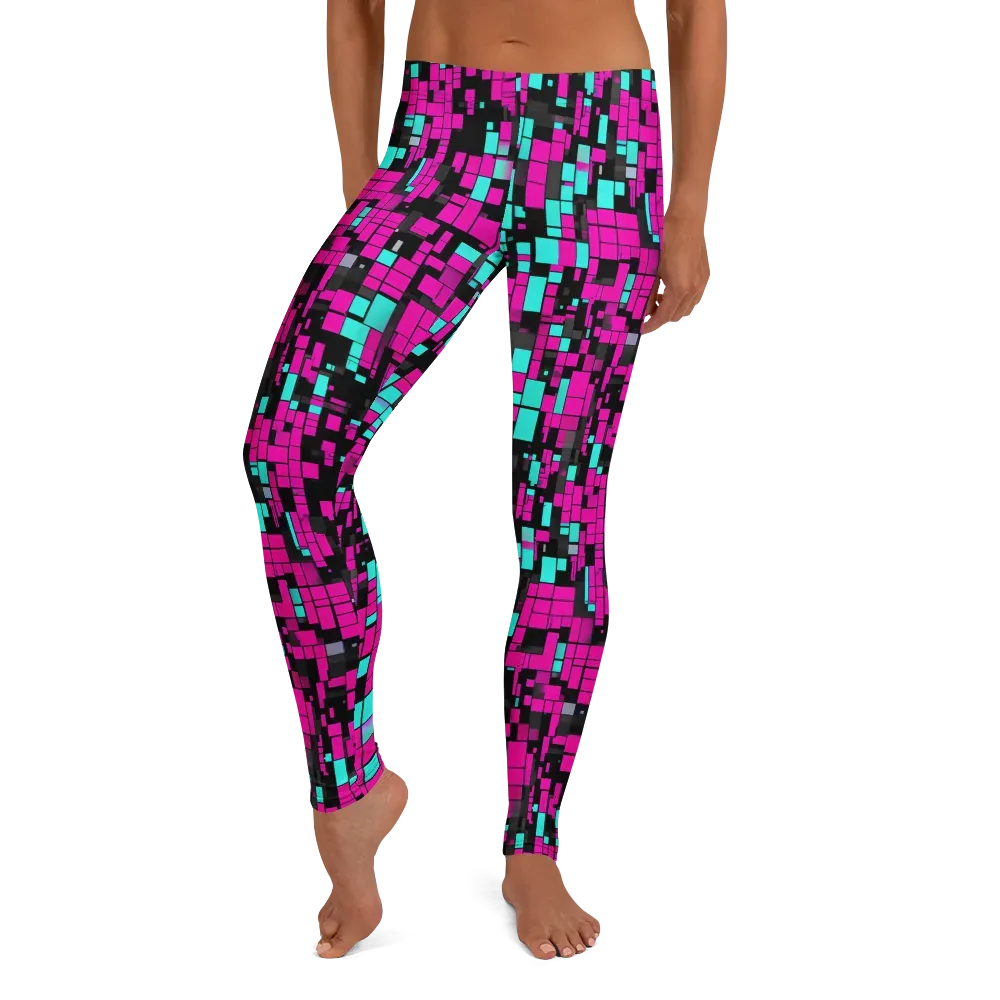Voltage Mosaic on Leggings — Front