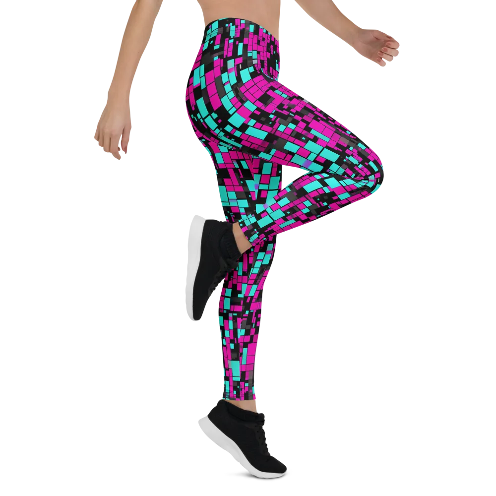 Voltage Mosaic on Leggings — Right
