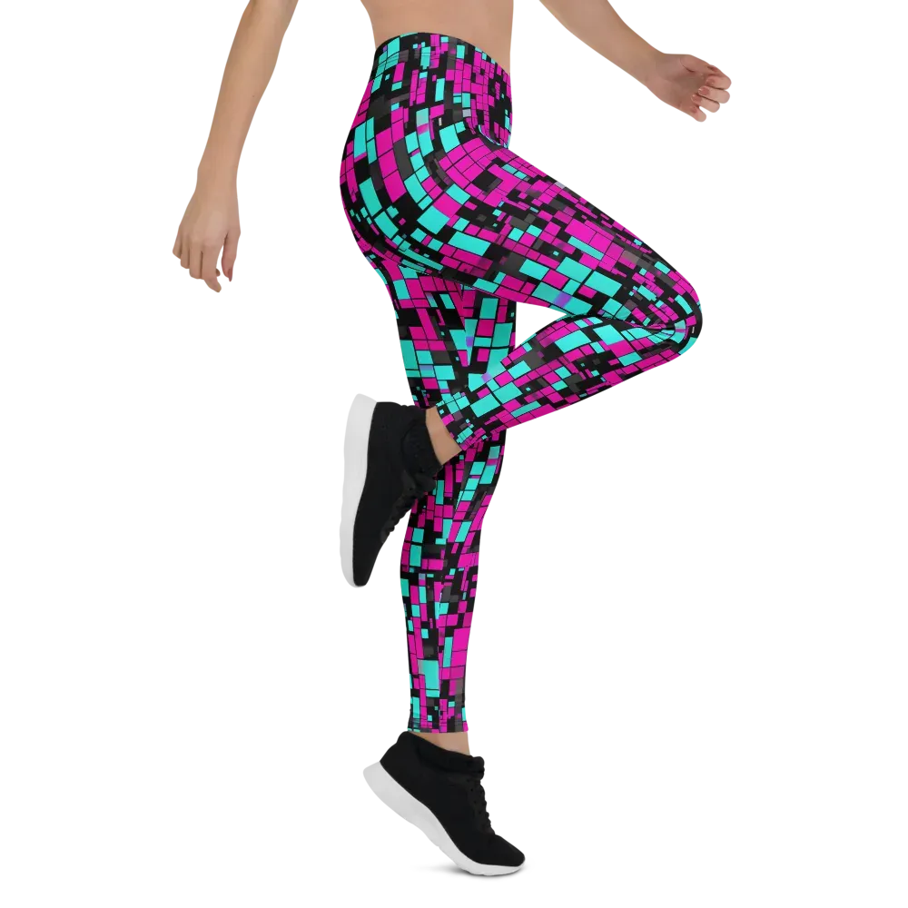 Voltage Mosaic on Leggings — Right