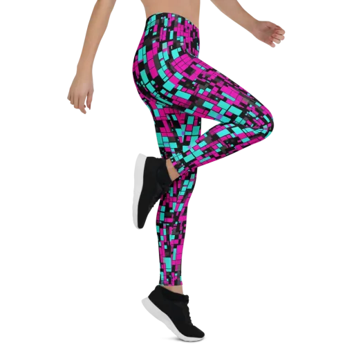 Voltage Mosaic on a Leggings