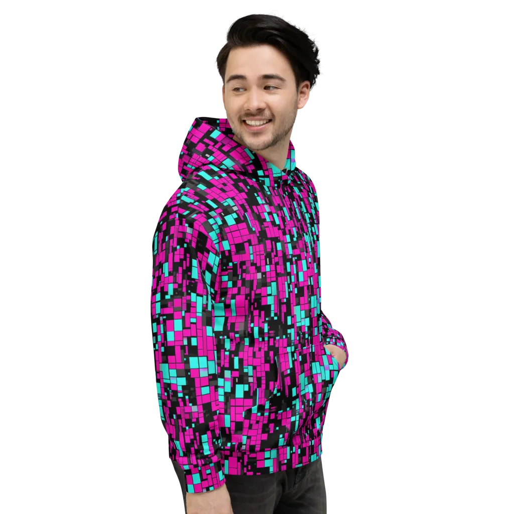 Voltage Mosaic on Hoodie — Right