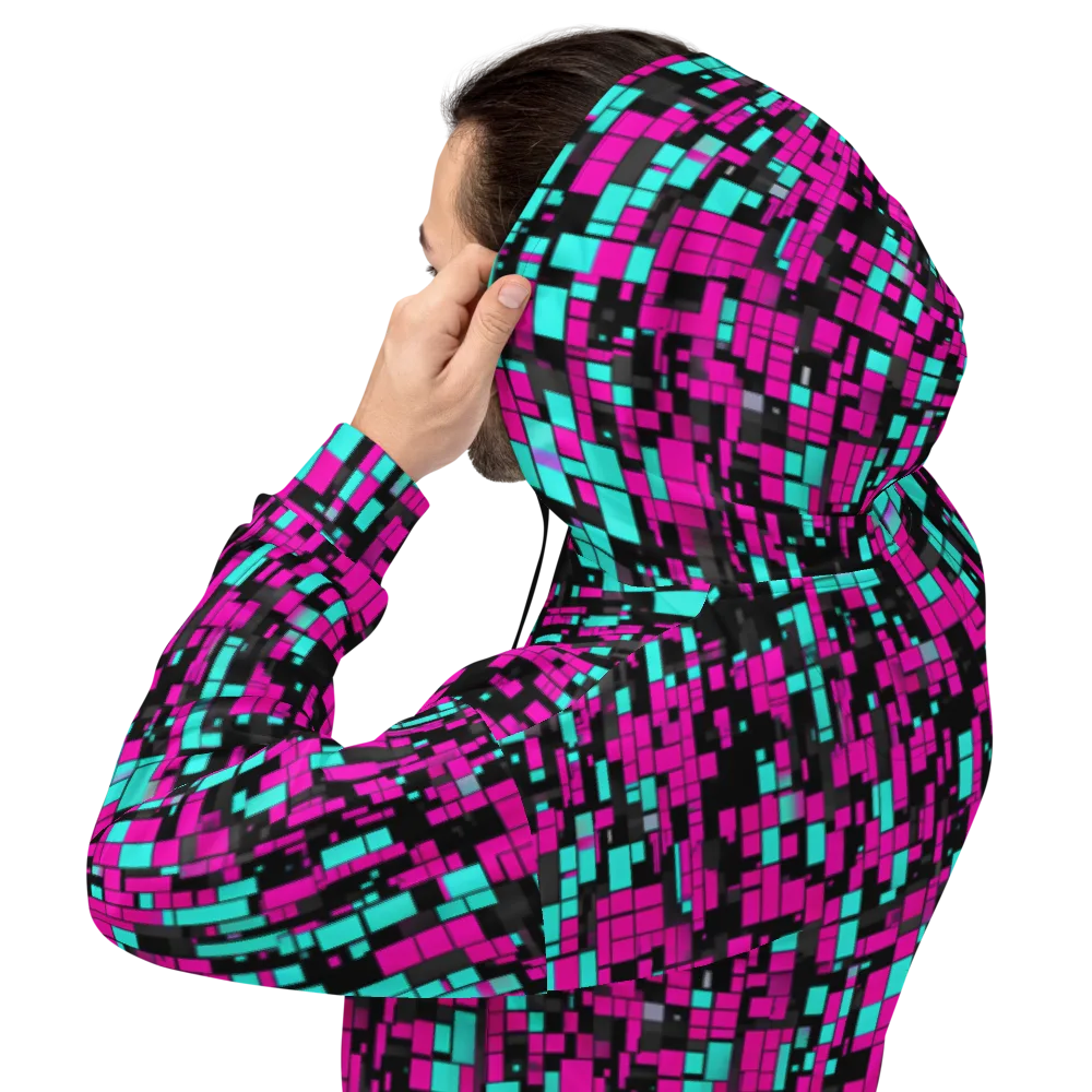 Voltage Mosaic on Hoodie — Back