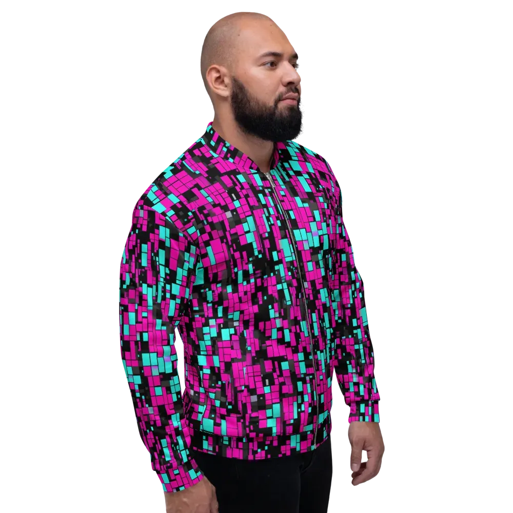 Voltage Mosaic on Bomber Jacket — Right