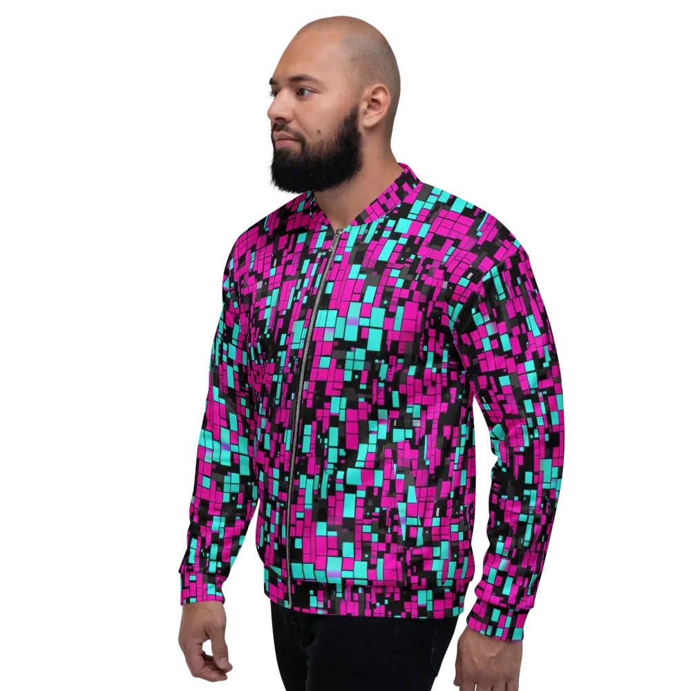 Voltage Mosaic on Bomber Jacket — Left
