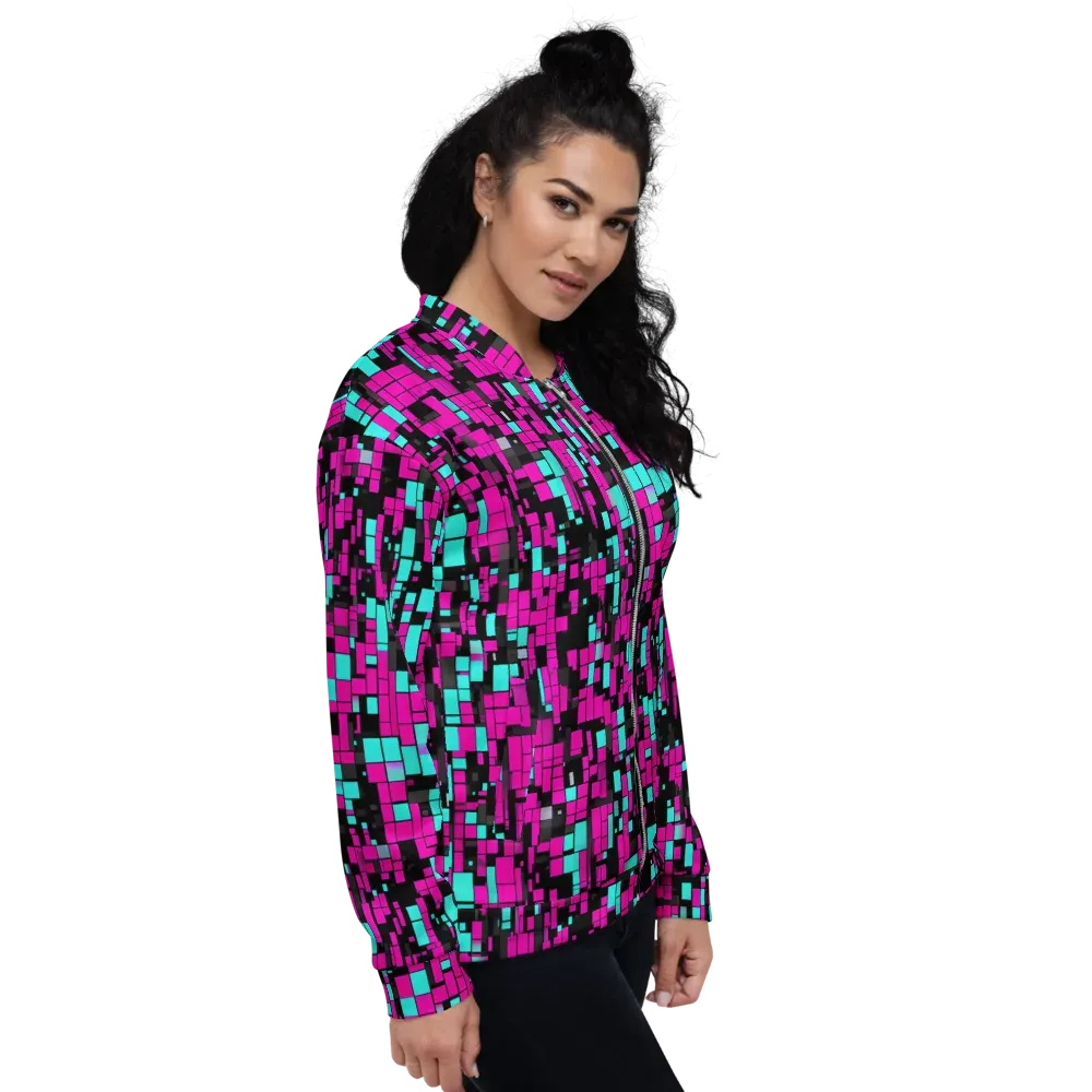 Voltage Mosaic on Bomber Jacket — Right